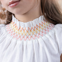 Noma Ivory Ombre Neck Stitching Dress (NDR738)