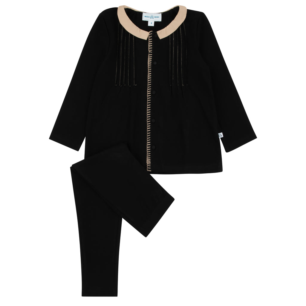 Miss Mini Pintuck Maxi Shabbos Set Boy | Buttons Bebe