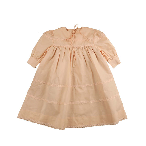 Belati Pale Pink Scalloped Trim Dress (BDR571)
