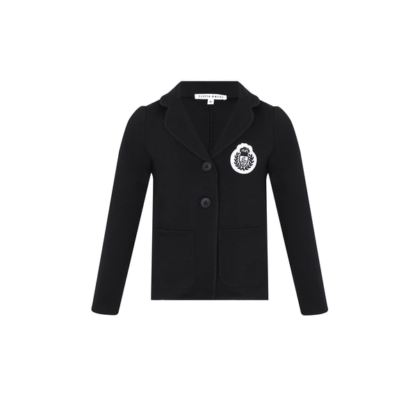 Little Parni Milano Black Blazer W. Color Badge (K409)