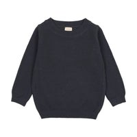 Analogie By Lil Legs Crewneck Sweater Long Sleeve Off Navy