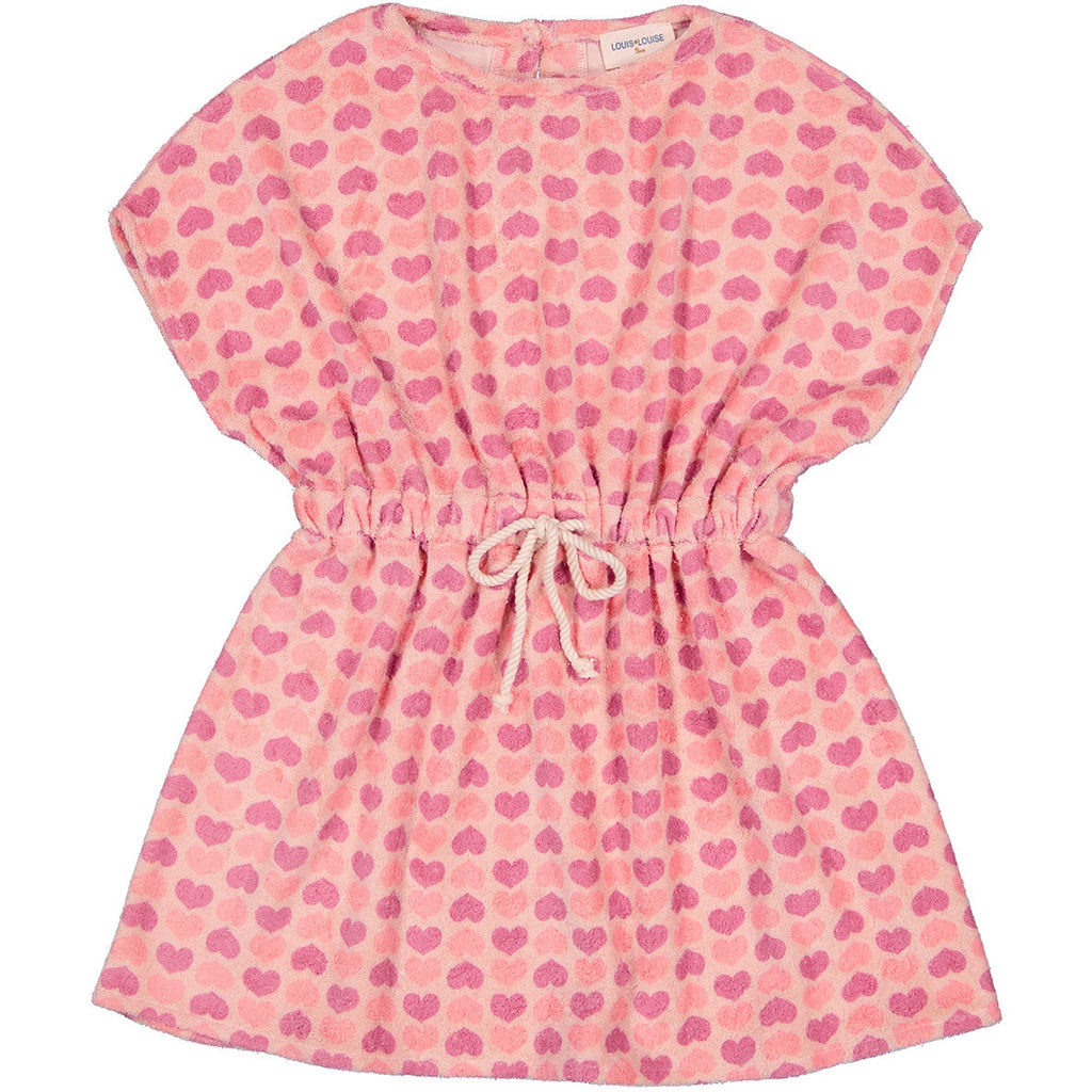 Louis Louise Pink/Bubble/Lilac Sponge/Terry Heart Dress Abbie