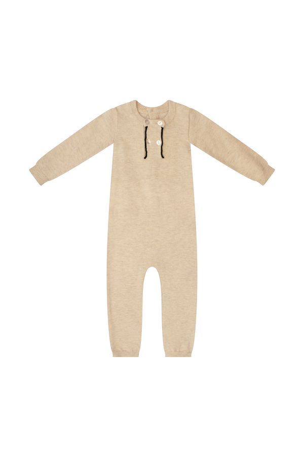 Klai Double Breasted Romper Natural