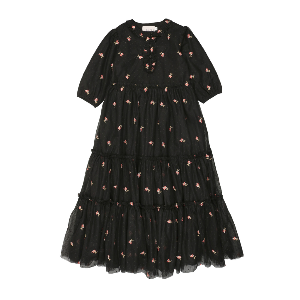sachin and babi light blue dress Zara + ZW Collection Floral Embroidered Asymmetric Dress main image 1