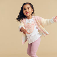 Huxbaby Pink Pearl Blossom Fur Bunny T-Shirt