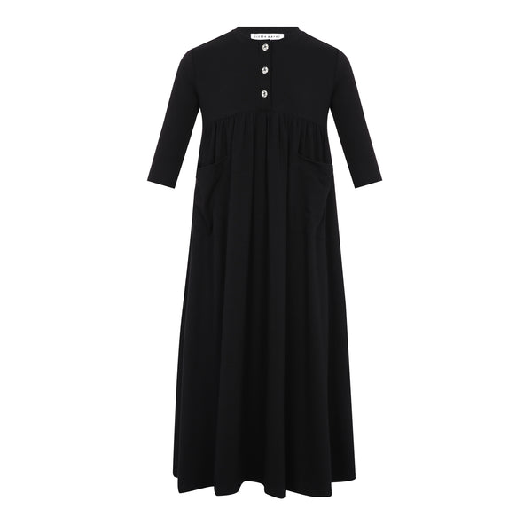 Little Parni Black Maxi Dress (K413)