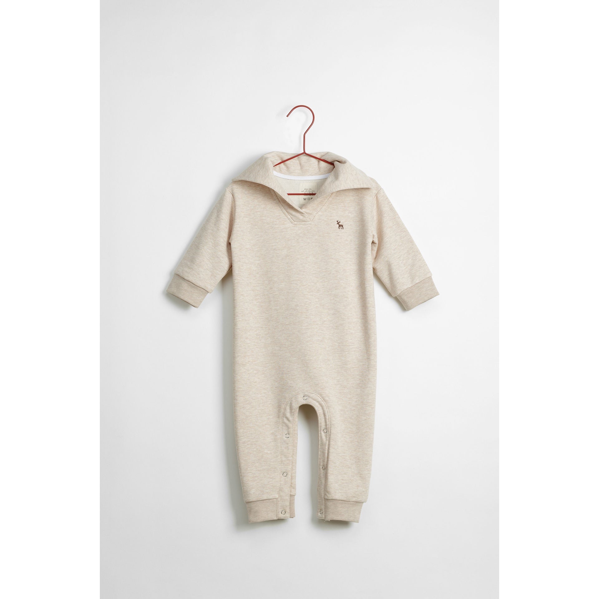 ロンパース・カバーオール MABLI AWENA ROMPER 12M OATMILK Please Mom Oat Playsuit