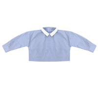 Little Parni Blue Stripe Girl's Shirt (K402)