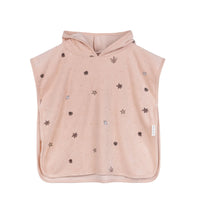Ely's & Co Jersey Terry Hooded Poncho - Pink