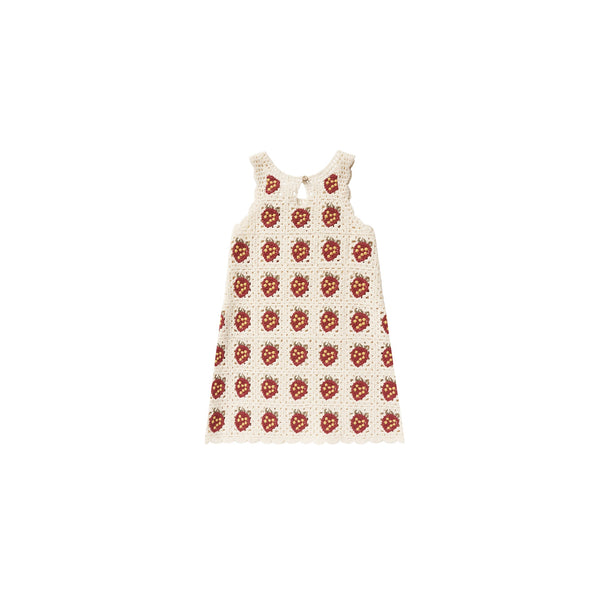 Rylee & Cru Strawberry Crochet Tank Mini Dress
