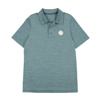 3 Buttons Blue Dri-Fit Solid
