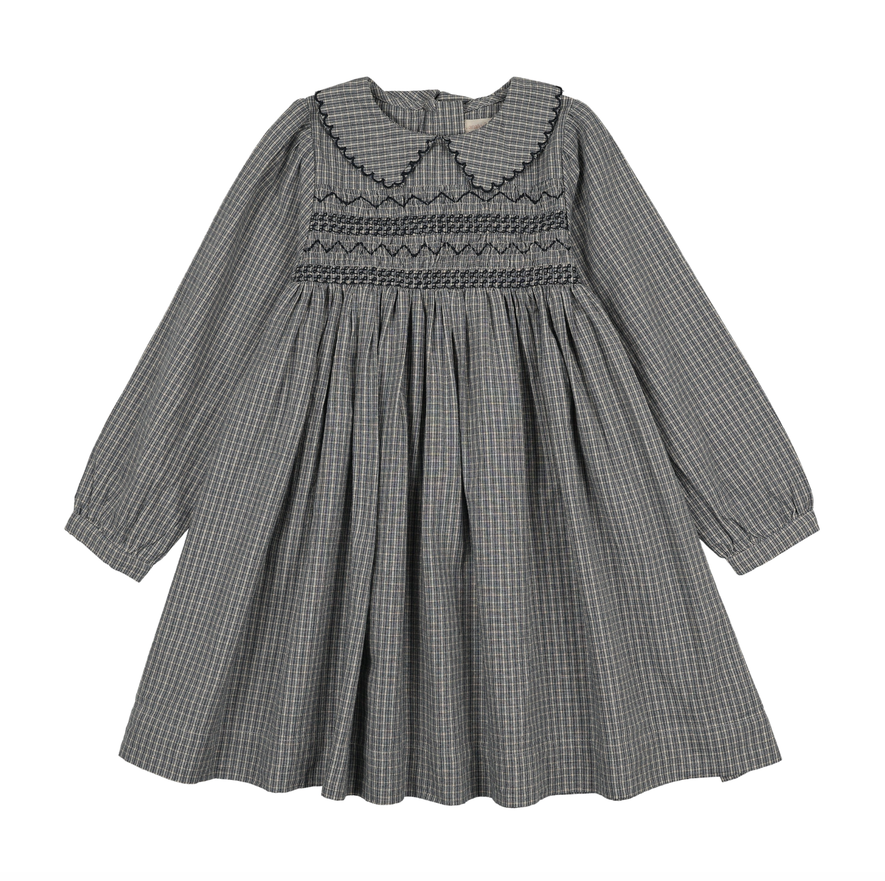 Analogy by Lil Legs Dried Blu Plaid Plaid Edition Dress