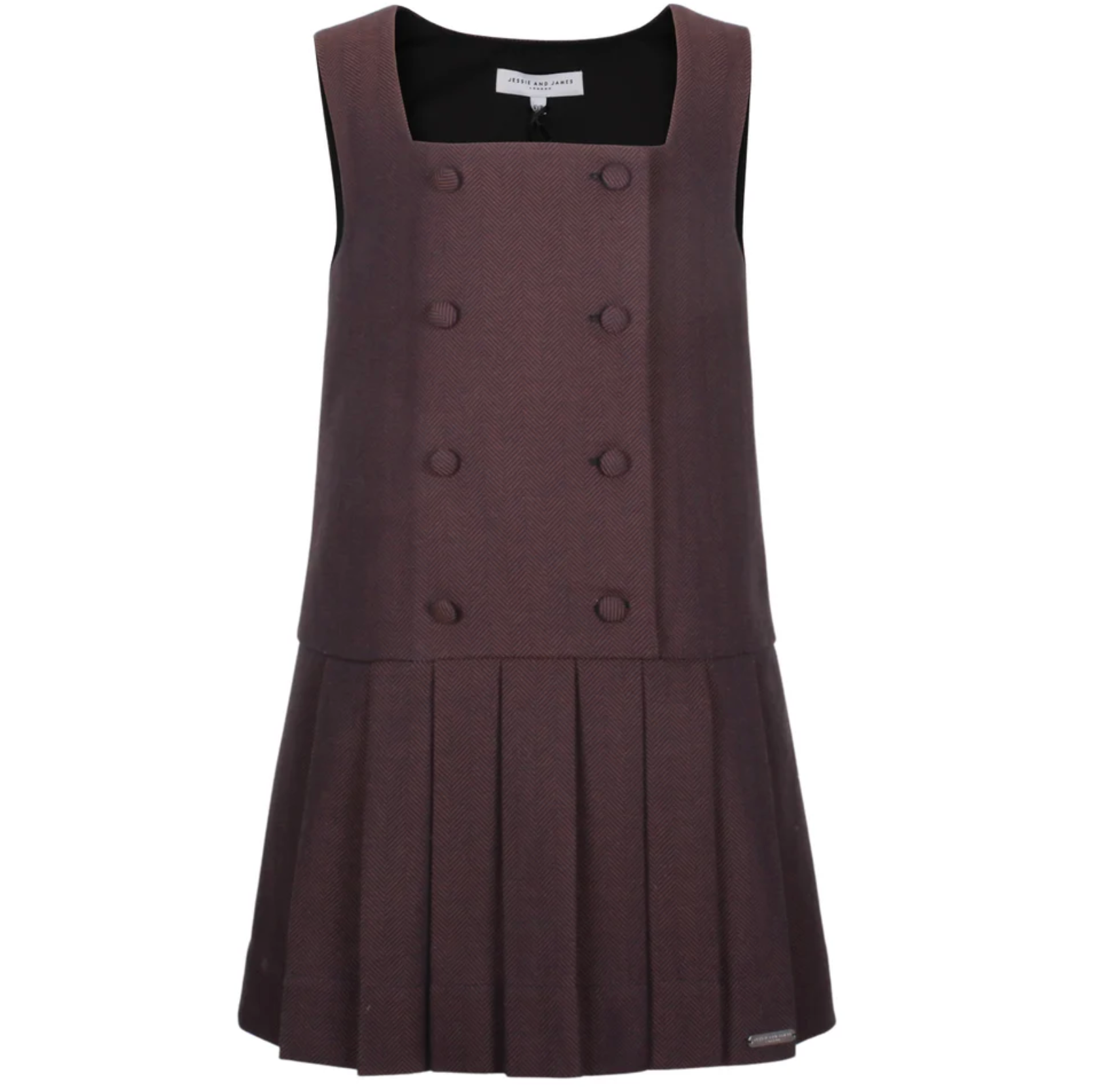 james brown dress Jesse & Herringbone Nelly Pinafore (AZ-41607) Size:Free Size (S / M / L) in color. turtle neck wedding dress Vow Renewals Gowns, Casual