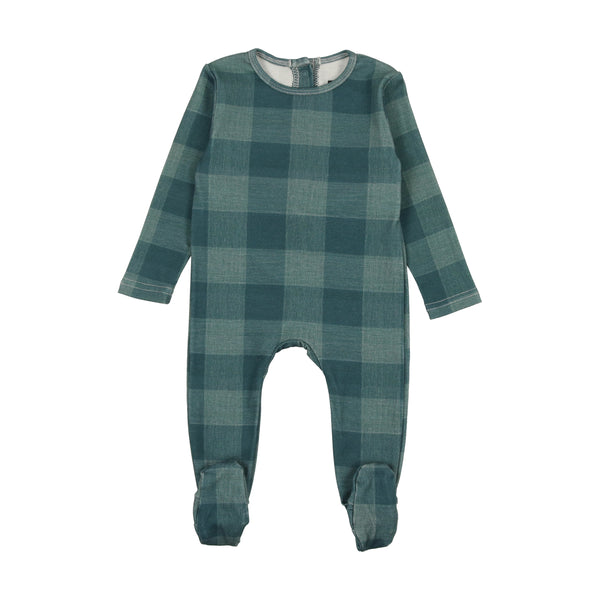 Cuddle & Coo Navy Checked Stretchie