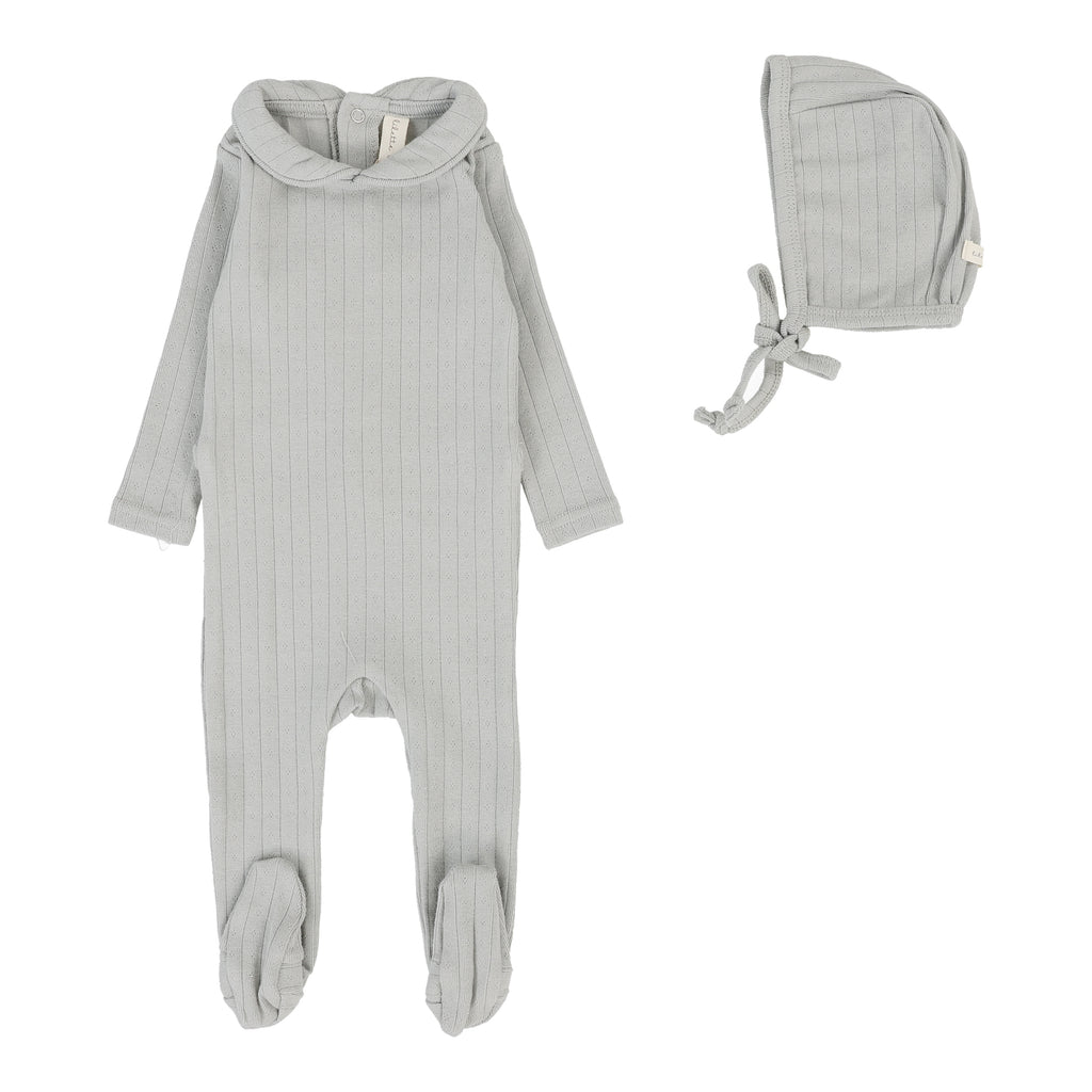 Lilette Wrapover Footie - Pale Blue main image 1