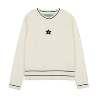 Maisonita Cream w/ Navy Knit Sweater with Star