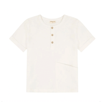 Zeebra Kids Pearl White Linen Pocket Shirt