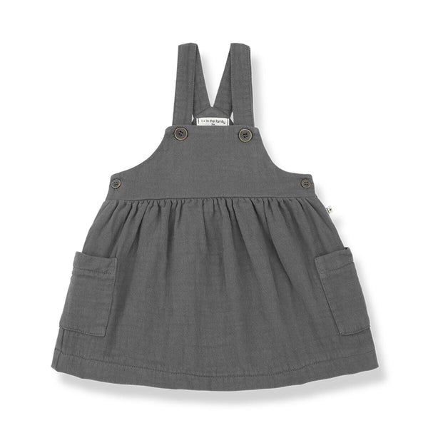 1+ In The Family Nuria Grey Overall Skirt