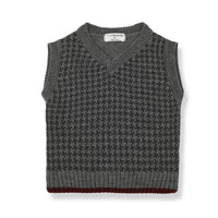 1+ In The Family Roc Anthracite Jacquard Vest