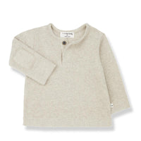 1+ In The Family Sandal Oatmeal Henley T-Shirt