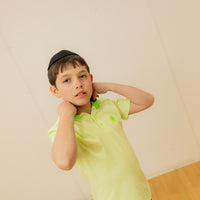 3 Buttons NY IT Green/DK Green Contrast Collar