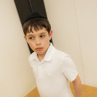 3 Buttons NY Solid White Polo