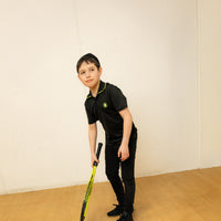 3 Buttons NY BLACK/Lime Color Pop Polo