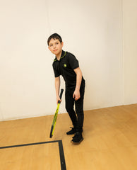 3 Buttons NY BLACK/Lime Color Pop Polo