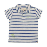 Farren And Me Boys Polo - Royal Blue Stripes