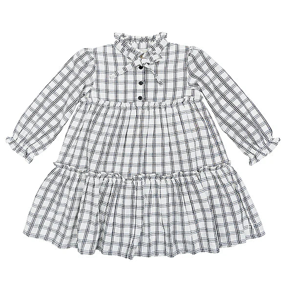 Louis Louise Cream Dress Garance Twill Check