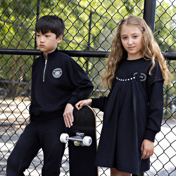 Rooie & Friends Boys Sweatshirt - Black Zip (BS732)