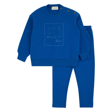 Bondoux Paris Royal Blue 2 Pcs Set (467LG)
