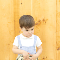 Nounelle Blue Linen Overalls