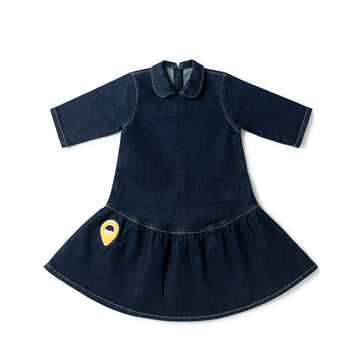 Birnham On The Sea Ruffle Dress Indigo