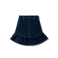 Birnham On The Sea Ruffle Skirt Indigo