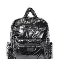 7 A.M Black Shiny Polar Backpack