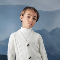 Noma Cream Toggle Cable Cardigan (NKN755)