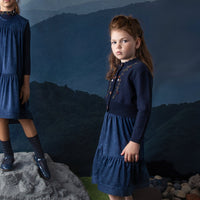 Noma Navy Seude High Low Skirt (NSK742)