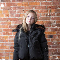 Ellabee Stella Down Fur Jacket Black Fox
