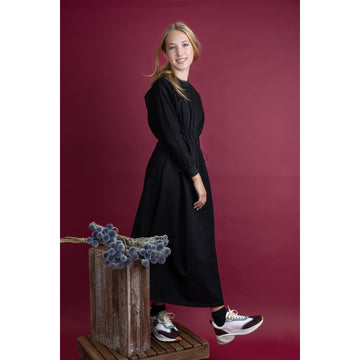 HEV Black Toggle Waist Sweat Dress