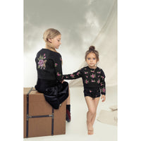 Belati Black Floral Baby Set (BKN366)