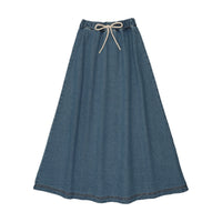 Farren And Me Denim Maxi Skirt - Blue Denim