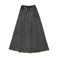 Farren And Me Denim Maxi Skirt - Black Denim