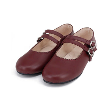 Camille Estella Burgundy Leather