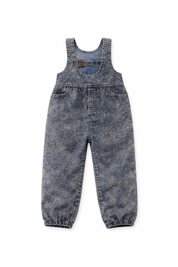 Birnham On The Sea Corduroy Buckle Romper — Navy Wash (1208)