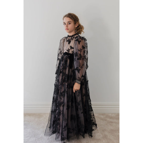 Gold Label By Petite Amalie Black Butterfly Tulle GOWN