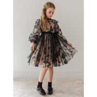 Gold Label By Petite Amalie Black Butterfly Tulle Dress