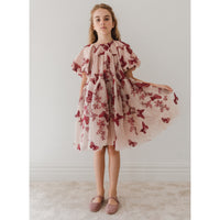 Gold Label By Petite Amalie Mauve/Burgundy Butterfly Dress