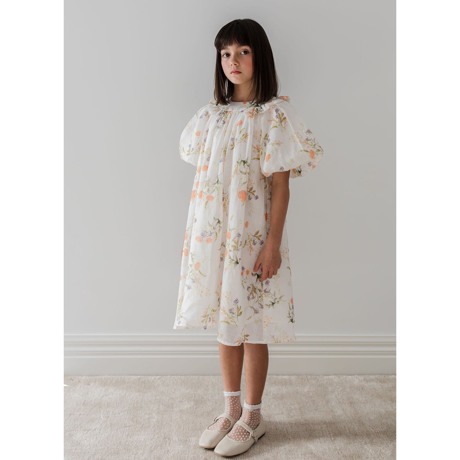 Petite Amalie Summer Bouquet Print Smock Dress Petite Amalie Summer Bouquet Print Smock Dress