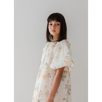 Petite Amalie Summer Bouquet Print Smock Dress